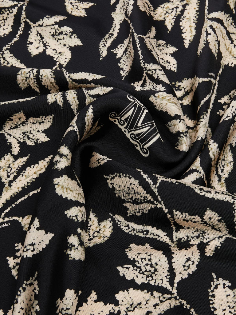 max mara printed silk oversized scarf