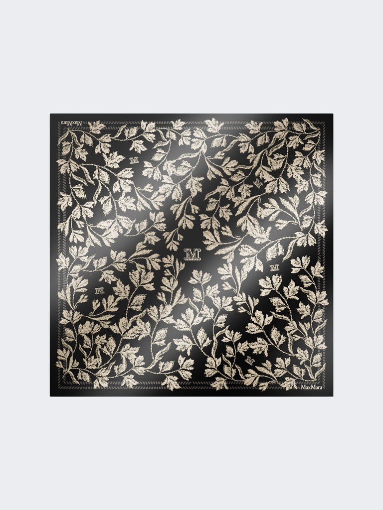 max mara printed silk oversized scarf