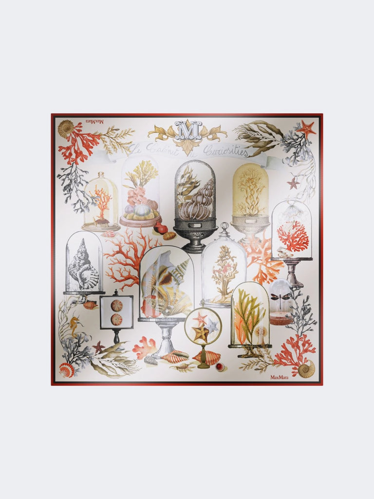 max mara printed silk twill oversized scarf