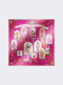 Printed silk twill oversized scarf