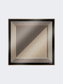 Printed silk oversized scarf