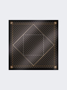 Printed silk oversized scarf