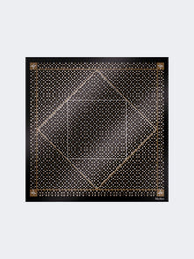 Printed silk oversized scarf