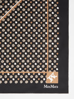 Printed silk oversized scarf