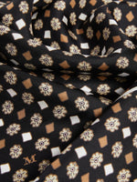 Printed silk oversized scarf