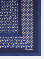 Printed silk oversized scarf