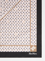 Printed silk oversized scarf