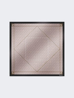 Printed silk oversized scarf