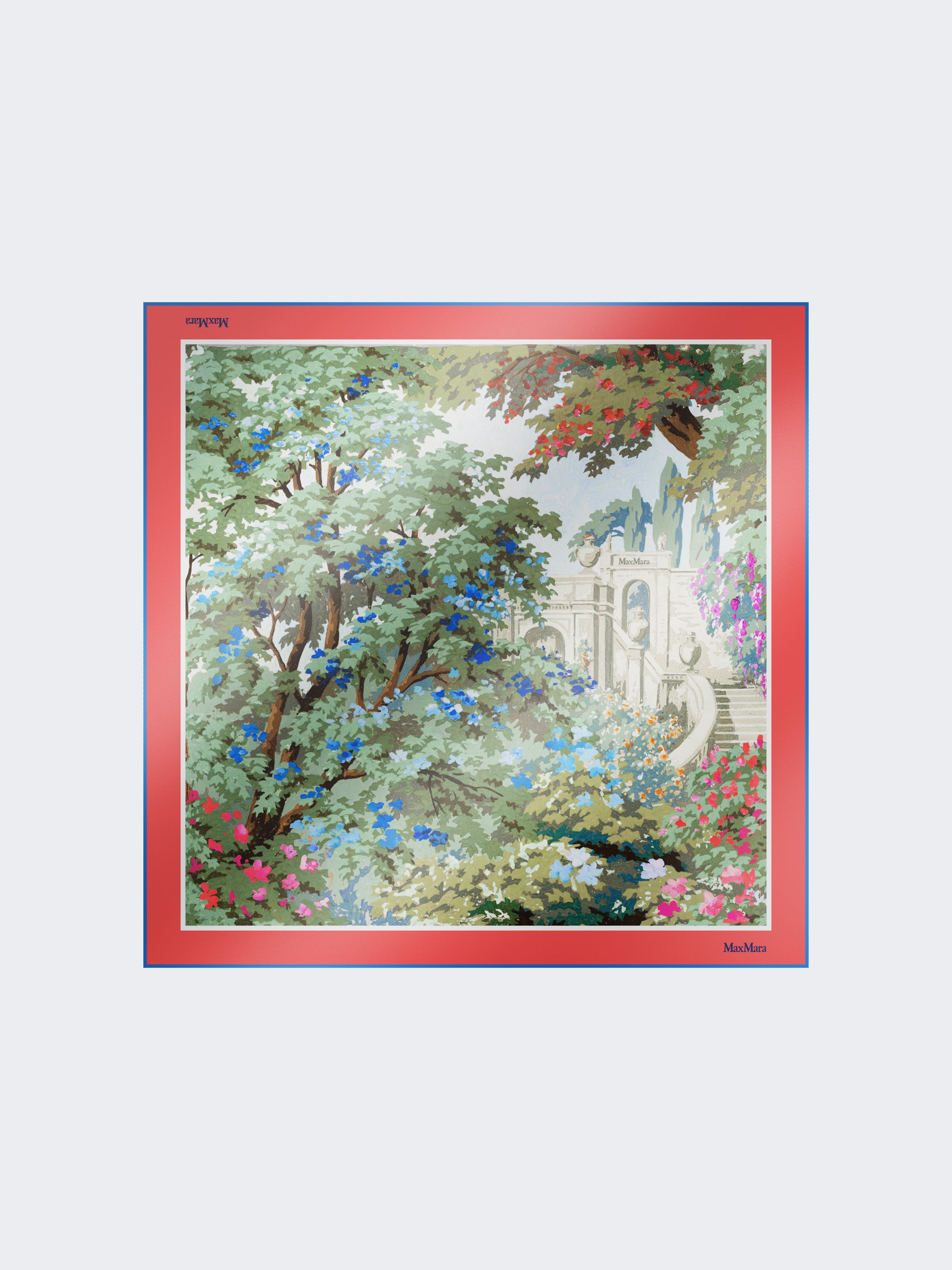 Printed silk foulard