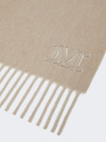Pure cashmere stole with Monogram detail
