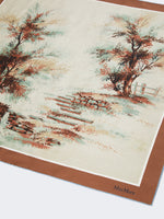 Printed silk foulard