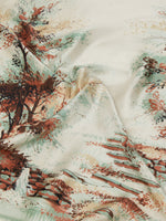 Printed silk foulard