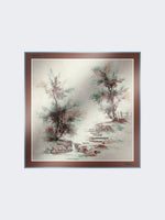 Printed silk foulard