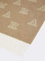 Jacquard cashmere stole