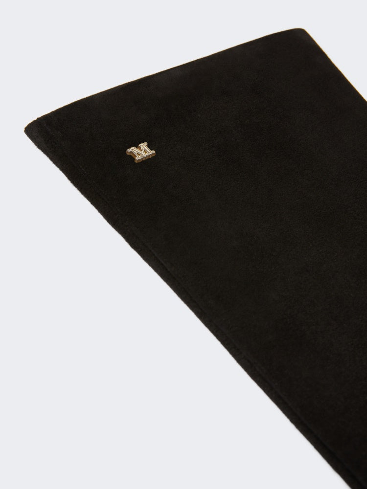 Long suede nappa gloves