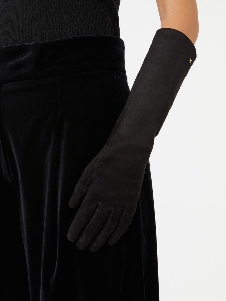 Long suede nappa gloves