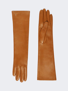 Long Nappa leather gloves
