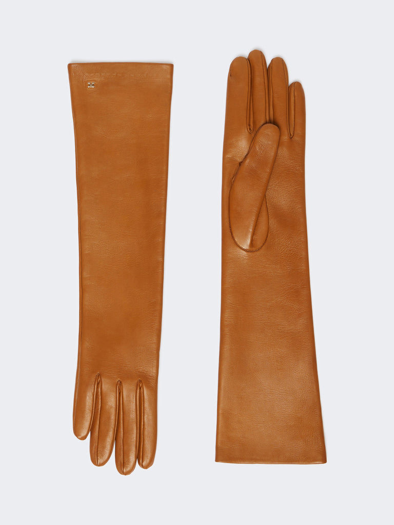 Long Nappa leather gloves
