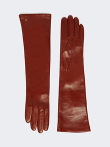 Long Nappa leather gloves