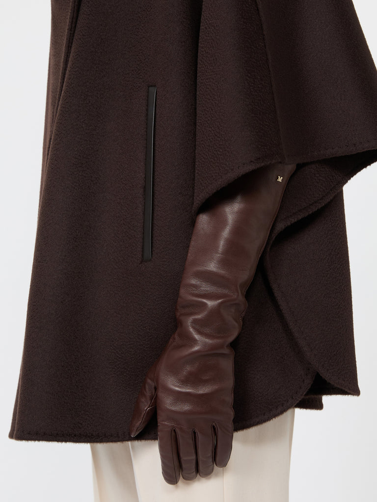 max mara long nappa-leather gloves