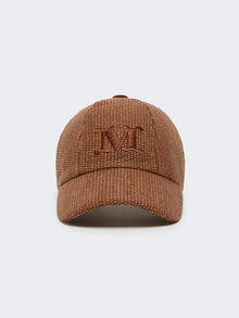 Raffia-effect basketweave baseball hat