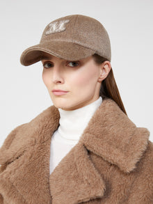 Cashmere Baseball Cap for Women - Brown - Max Mara KSA