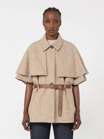 max mara glen plaid cotton cloak for women