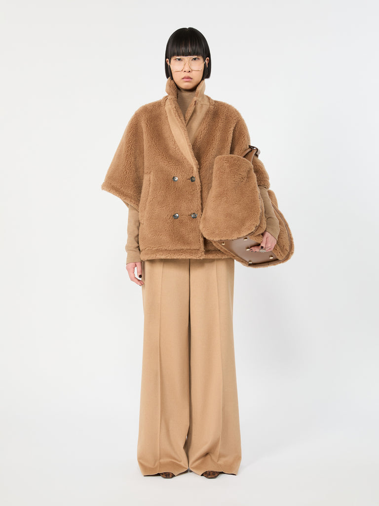 max mara camel and teddy reversible cape