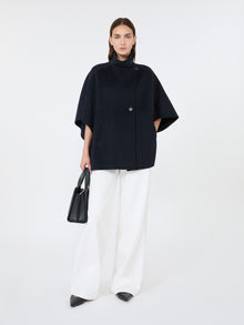 max mara oversized cape in cashmere drap for women