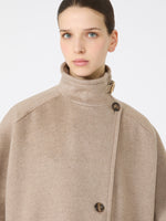 Lightweight cashmere broadcloth cape