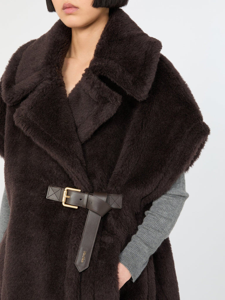 max mara alpaca and wool teddy cape
