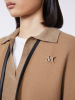 Crystal-adorned Monogram brooch