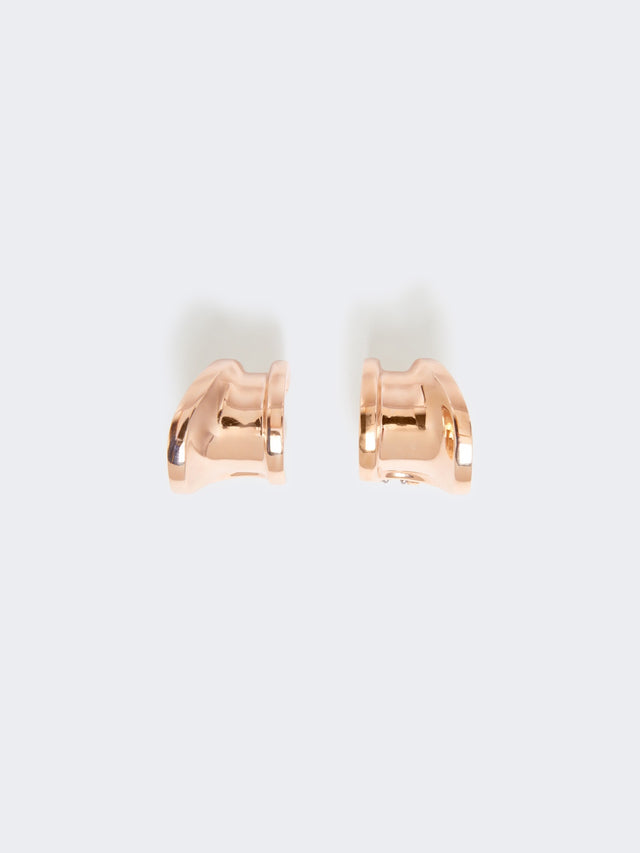 Asymmetric metal earrings