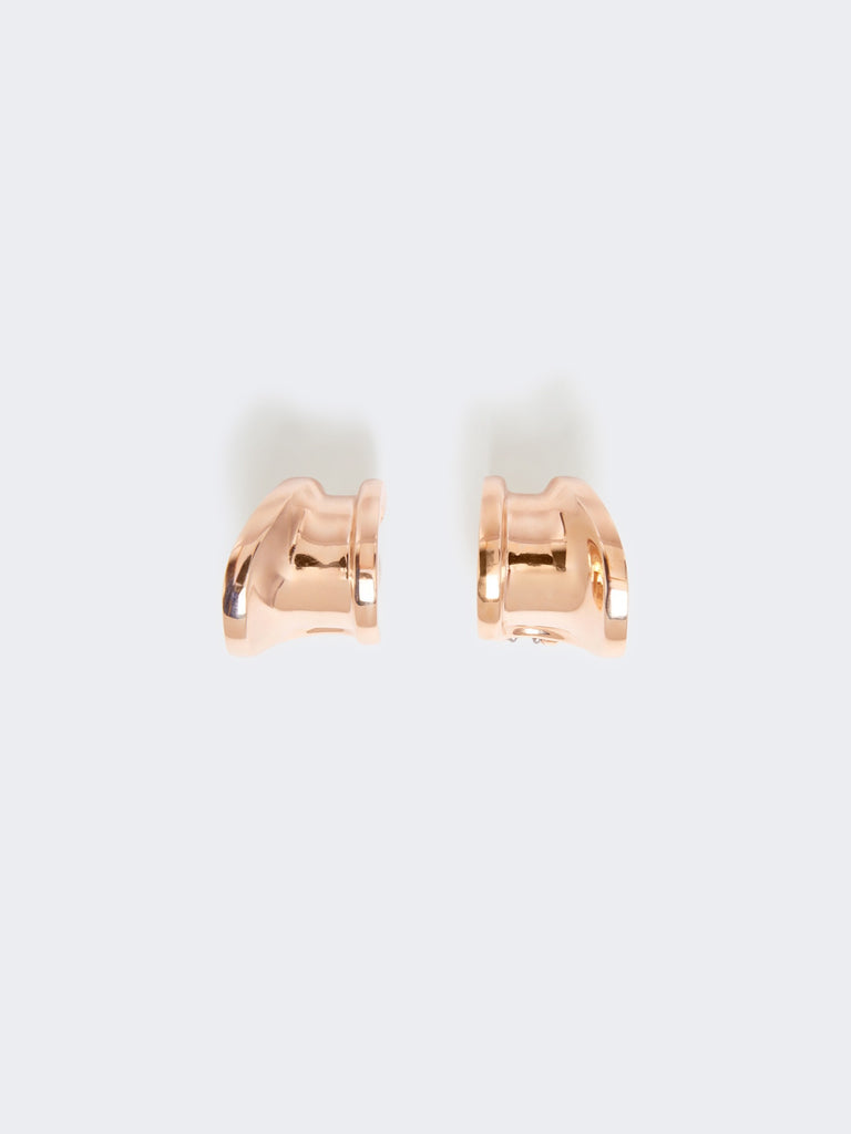 Asymmetric metal earrings