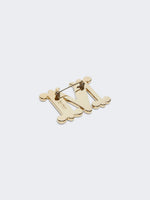 Crystal-Adorned Monogram Brooch for Women - Optical White - Max Mara KSA