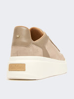 Urban Suede Sneakers for Women - Medium Grey - Max Mara KSA