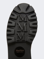 Water-repellent camel combat boots