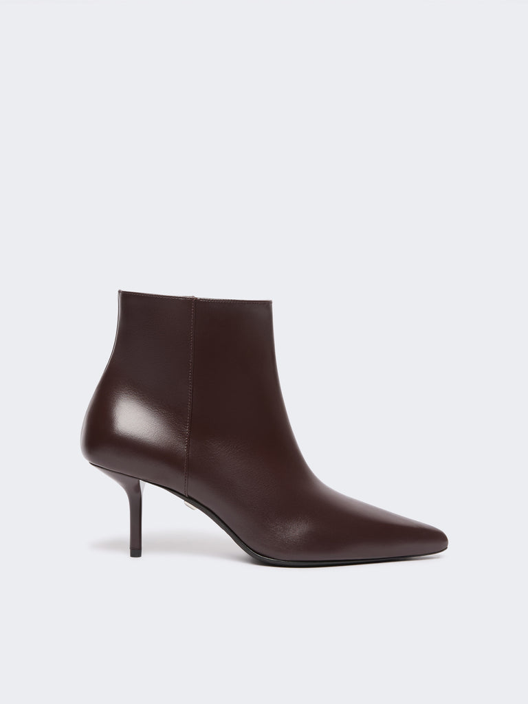 max mara smooth leather ankle boots