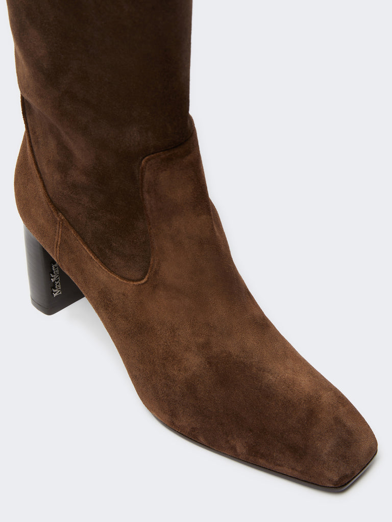 Soft suede boots
