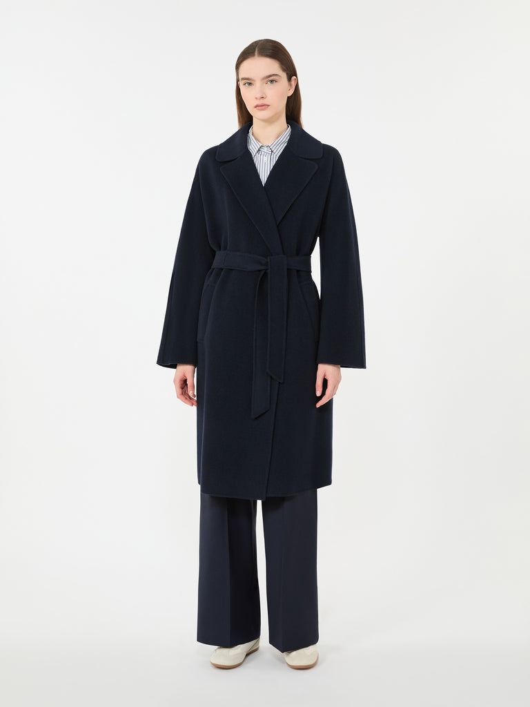 max mara double-faced wool-blend robe coat