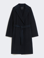 Double-Faced Wool-Blend Robe Coat for Women - Navy - Max Mara KSA