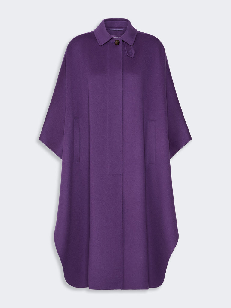 max mara wool-blend double fabric maxi cape
