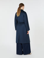Double-Breasted Wool Coat for Women - Ultramarine - Max Mara KSA