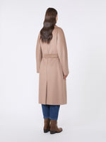 Double-Breasted Wool Coat for Women - Marron Glace' - Max Mara KSA