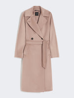 Double-Breasted Wool Coat for Women - Marron Glace' - Max Mara KSA