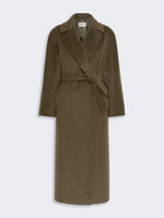 Wool And Alpaca Teddy Coat for Women - Kaki - Max Mara KSA