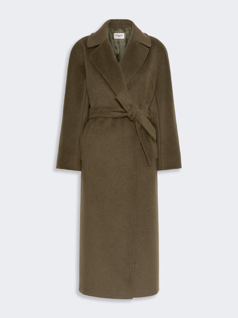 max mara معطف تيدي من الصوف والألبكة