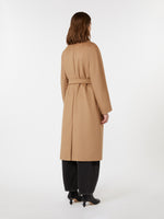 Double-Breasted Wool Coat for Women - Camel - Max Mara KSA