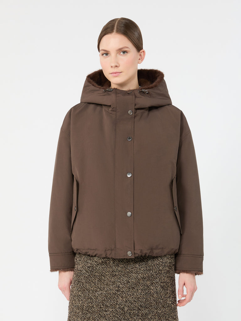 max mara جاكيت من الكانفاس الطارد للماء