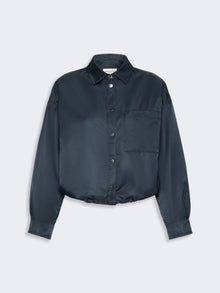 Water-Repellent Twill Jacket for Women - Navy - Max Mara KSA